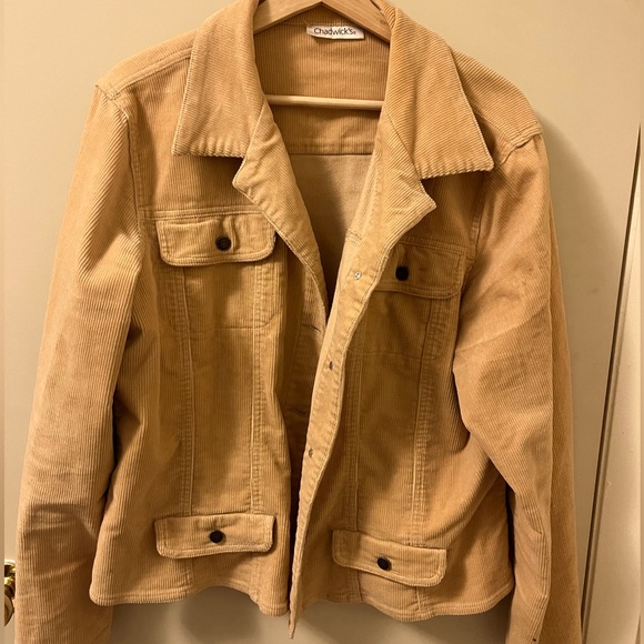 “Chadwick’s” Corduroy Tan Blazer 🤎 Size Small-Medium - Picture 1 of 6